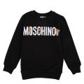 Boys Black Hidden Toy Logo Sweat Top 58455 by Moschino from Hurleys