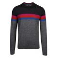 Mens Navy Cowes Colour Block Crew Knitted Jumper 50948 by Ted Baker from Hurleys