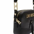 Womens Black Textured Camera Bag 75555 by Love Moschino from Hurleys