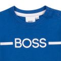 Toddler Electric Blue Branded Chest S/s T Shirt 102301 by BOSS from Hurleys