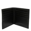 Mens Black Embossed Bifold Wallet 55611 by Emporio Armani from Hurleys