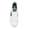 Mens White/Green Zach Zebra Trainers 100591 by PS Paul Smith from Hurleys