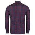 Mens Mahogany Winter Tartan L/s Shirt 32048 by Fred Perry from Hurleys