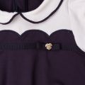 Baby Navy Scalloped Dress & Leggings Set 62574 by Armani Junior from Hurleys