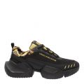 Mens Black/Gold Baroque Trim Bubble Trainers 83674 by Versace Jeans Couture from Hurleys