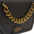 Womens Black Heart Chain Shoulder Bag 73931 by Love Moschino from Hurleys
