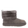 Kids Charcoal Fluff Mini Quilted Boots (3-5) 46416 by UGG from Hurleys