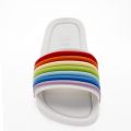 Womens White Rainbow Beach Slides 33717 by Melissa from Hurleys