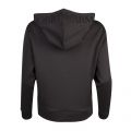 Womens Black Sequin Logo Hood Sweat 29047 by Emporio Armani from Hurleys