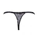 Womens Black Comet Lace Bra & Thong Set 80953 by Emporio Armani Bodywear from Hurleys