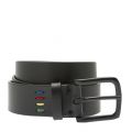Mens Black Zebra Branded Leather Belt 48664 by PS Paul Smith from Hurleys
