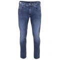 Mens Blue Wash Anbass Hyperflex Slim Jeans 24860 by Replay from Hurleys