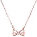 Womens Rose Gold & Crystal Hazela Mini Bow Necklace 24466 by Ted Baker from Hurleys