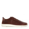Mens Cognac Bushtail Leather Trainers 102185 by Barbour from Hurleys