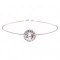 Womens Silver & Clear Crystal Sappelle Fine Cuff Bracelet 33145 by Ted Baker from Hurleys