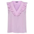 Womens Orchid Bouquet Crepe Light V Neck Ruffle Vest 106374 by French Connection from Hurleys