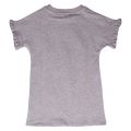Girls Grey Melange Toy Logo Frill Sleeve Dress 36157 by Moschino from Hurleys