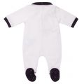 Boys Navy and White Baby Trim Babygrow 19806 by Armani Junior from Hurleys