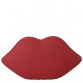 Womens Red Rubber Perspex Lips Clutch Bag 49390 by Lulu Guinness from Hurleys