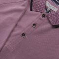 Mens Purple Belver Knit Collar S/s Polo Shirt 29263 by Ted Baker from Hurleys