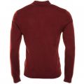 Mens Pomegranate Badense Knitted L/s Polo Shirt 9863 by Original Penguin from Hurleys