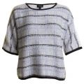 Womens Check Detail Knitted Top