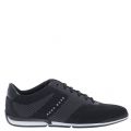 Athleisure Mens Black Saturn Lowp Knitted Trainers 23544 by BOSS from Hurleys