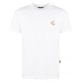 Anglomania Mens White Small Embroidered Logo S/s T Shirt 29551 by Vivienne Westwood from Hurleys