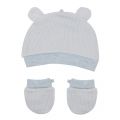 Baby Sky Blue Soft Hat & Mittens 40065 by Mayoral from Hurleys