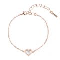 Womens Rose Gold/Mother Of Pearl Heleem Heart Bracelet 53344 by Ted Baker from Hurleys