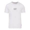 Mens Bright White Chest Box Logo S/s T Shirt 95488 by Calvin Klein from Hurleys