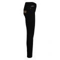 Womens Black Embroidered Logo Skinny Fit Jeans 51227 by Versace Jeans Couture from Hurleys