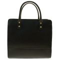 Womens Black Textured Leather Square Daphne Bag 11836 by Lulu Guinness from Hurleys