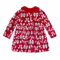 Infant Girls Red Faux Fur Collar Printed Dress 75600 by Mayoral from Hurleys