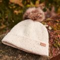 Womens Oatmeal Whitley Fleck Beanie 92353 by Barbour from Hurleys