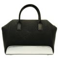 Womens Black Metallic Detail Tote Bag 27200 by Armani Jeans from Hurleys