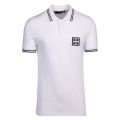 Mens Optical White Tipped Logo Badge Slim Fit S/s Polo Shirt 39415 by Love Moschino from Hurleys