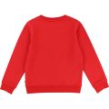 Boys Pop Red Embossed Logo Sweat Top 28422 by BOSS from Hurleys