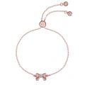 Womens Rose Gold/Crystal Carsaa Bow Drawstring Bracelet 93449 by Ted Baker from Hurleys