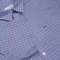 Mens Lagoon Fine Check Regular Fit S/s Shirt 23244 by Lacoste from Hurleys