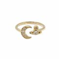 Womens Gold/White Dorina Small Ring 76887 by Vivienne Westwood from Hurleys