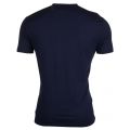 Mens Marine & White 2 Pack Reg Fit Tee Shirts 7040 by Emporio Armani from Hurleys