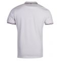 Mens Light Grey Tipped Pique S/s Polo Shirt 26186 by Pretty Green from Hurleys
