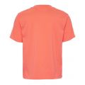 Womens Hot Coral Tape Logo S/s T Shirt 42916 by Calvin Klein from Hurleys