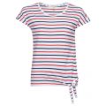 Lifestyle Womens White & Red Pembrey Stripe S/s T Shirt 21887 by Barbour from Hurleys