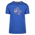 Mens Blue Paisley Applique S/s T Shirt 40554 by Pretty Green from Hurleys