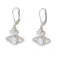 Womens Silver/White Valentina Orb Drop Earrings 47219 by Vivienne Westwood from Hurleys