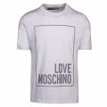 Mens Optical White Reflective Logo Regular Fit S/s T Shirt 39403 by Love Moschino from Hurleys