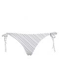 Womens White NYC Logo Tie Side Bikini Pants 59795 by Calvin Klein from Hurleys
