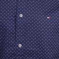 Mens Navy Geo Print Slim Fit L/s Shirt 52792 by Tommy Hilfiger from Hurleys